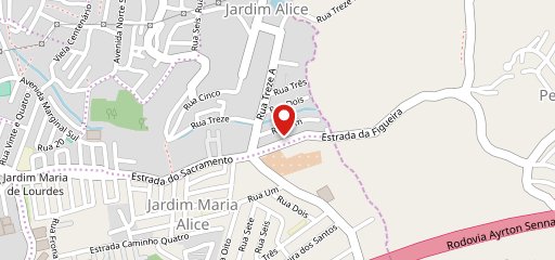 J&J Pizzaria no mapa