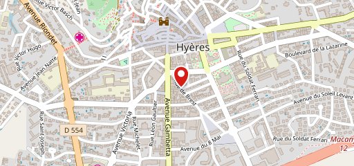 JetLag Hyères sur la carte