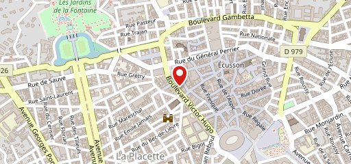 Barjoe Nîmes sur la carte