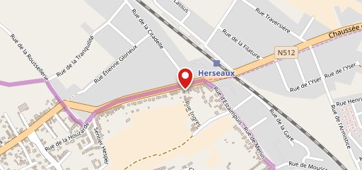 Dio Pizza - Herseaux Wattrelos (frontière belge) sur la carte