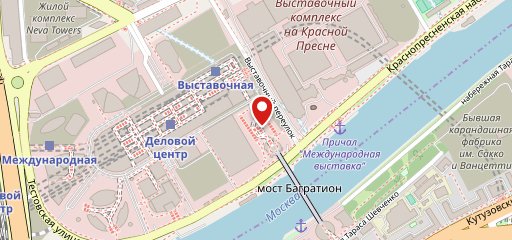 Кальянная Барвиха Lounge Москва Сити sur la carte