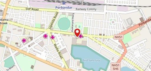 Kasumbo Restaurant Porbandar on map