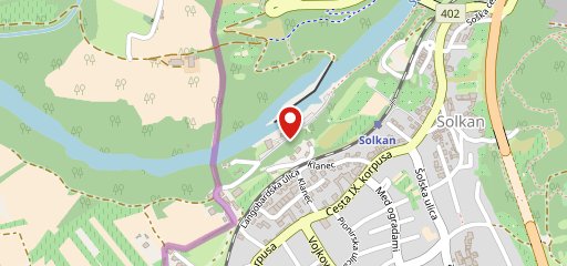 Kayak on map