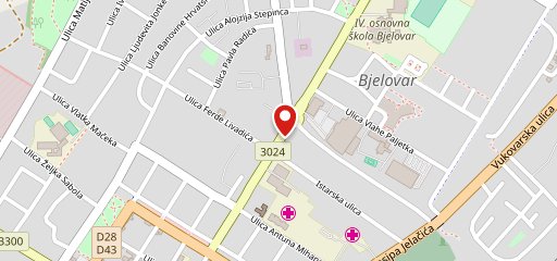 City kebab Bjelovar sur la carte