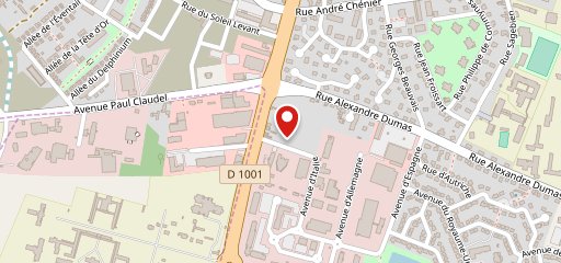 KFC Amiens Sud sur la carte