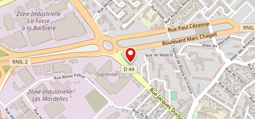 KFC Aulnay sur la carte