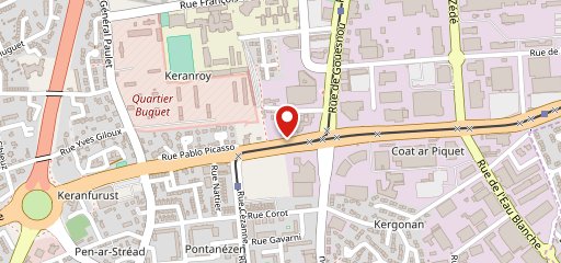 KFC (Kentucky Fried Chicken) Brest Nord - Kergaradec sur la carte