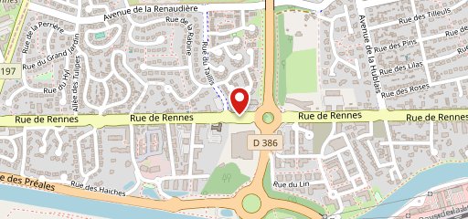 KFC Rennes Cesson sur la carte
