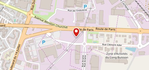 KFC Evreux sur la carte