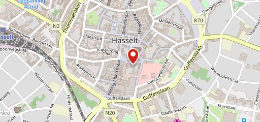 KFC Hasselt sur la carte