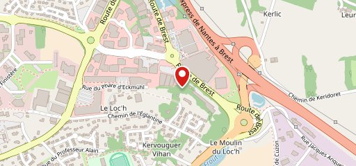 KFC Quimper sur la carte