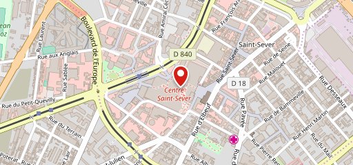 KFC Rouen Saint Sever sur la carte