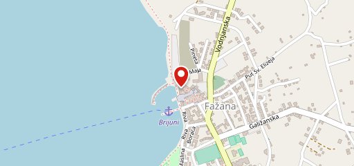 Batana Fažana sulla mappa