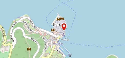 Konoba "Marco Polo" Old Town Korcula sur la carte
