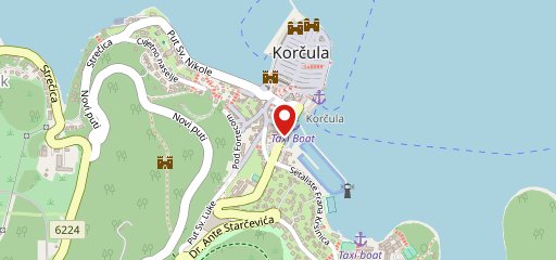 Blue Centar Korčula sulla mappa