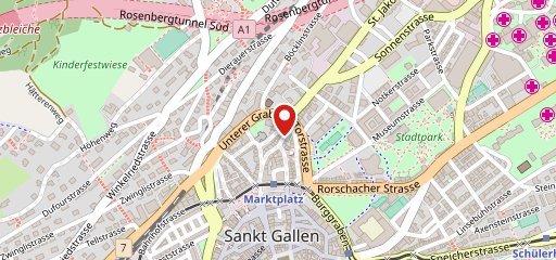 Kostas der Grieche, St.Gallen Griechisches Feinkost und Spezialitätenrestaurant sulla mappa