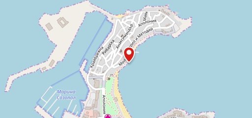 Kotev Sozopol Old Town Тераса Барбекю Черноморска Риба Ястия с Месо sur la carte