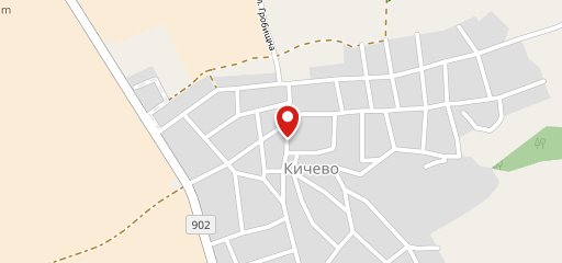 pub Kicevo sur la carte