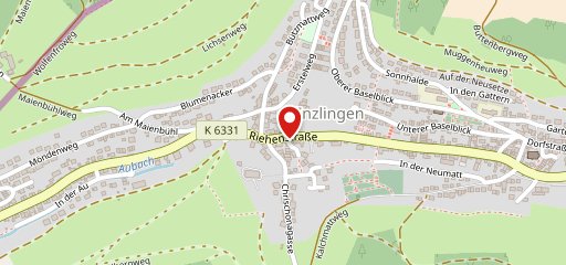 Hotel Krone Inzlingen sur la carte