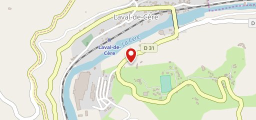 L auberge du lac Laval-de-Cère sur la carte