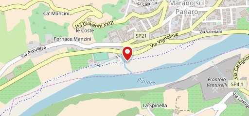 La Baracchina del Parco Fluviale sulla mappa