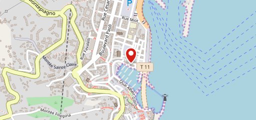 La Barcarolle Bastia Vieux Port sur la carte