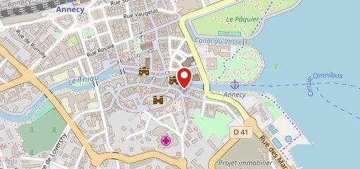 La Bastille sur la carte