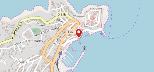 La Bohème Calvi sur la carte