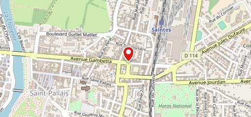 LA BOÎTE A PIZZA Saintes sur la carte