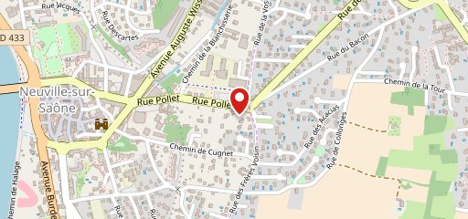 La boulangerie du lycée sur la carte