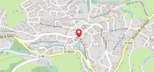 la boulangerie sur la carte