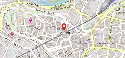 Restaurant La Braise Angoulême sur la carte