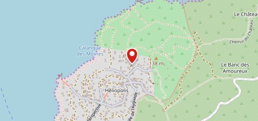 La Cabane A En-Cas De L Helios Club sur la carte