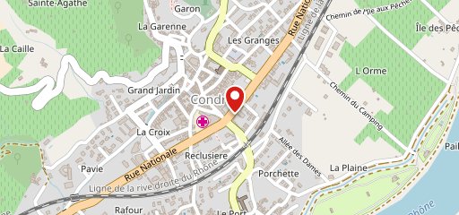 La Cabane à pizza - Condrieu sur la carte