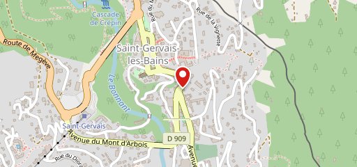 La Cantine Saint Gervais sur la carte