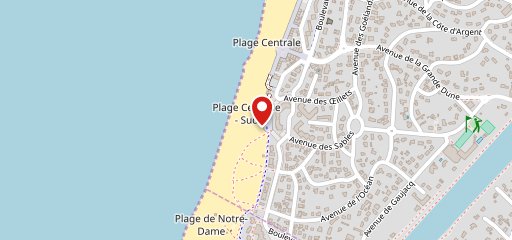 Paillote La Cannelle Hossegor sur la carte