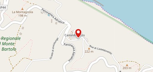 La Canonica - Ristorante di Pesce a Casteldimezzo, Pesaro (PU) sulla mappa