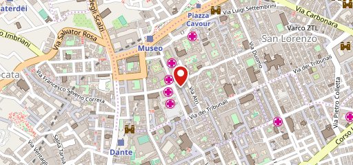 La cantina di via Sapienza sulla mappa