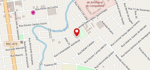 La Casa de Lanches e Pizzas no mapa