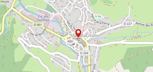 PIZZAS.CAVE ET PIZZA MARCILLAC VALLON sur la carte