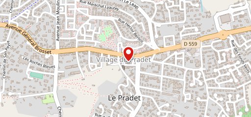 Cave a vins le pradet sur la carte