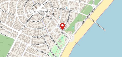 La Caveja Lignano sur la carte