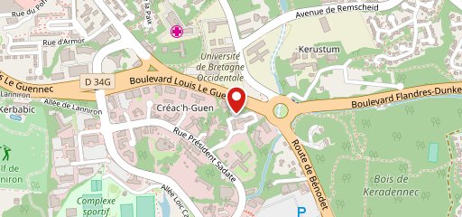 La Cervoiserie Quimper sur la carte