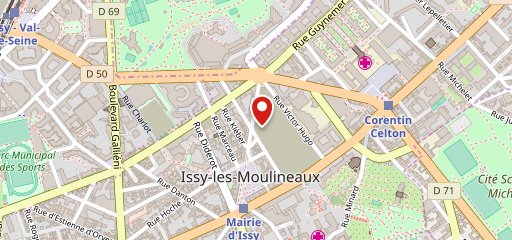 La Côte et l'Arête Issy les Moulineaux sur la carte