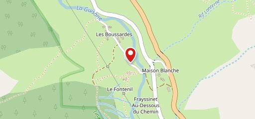 La ferme des boussardes sur la carte