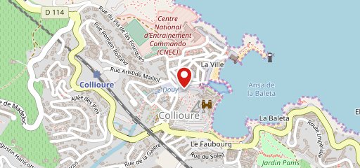 La Frégate Collioure sur la carte