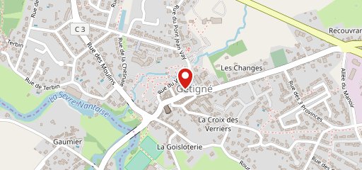 La Gétignière sur la carte