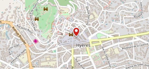 La Glace Hyeres sur la carte