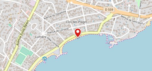 La Grande Plage sur la carte