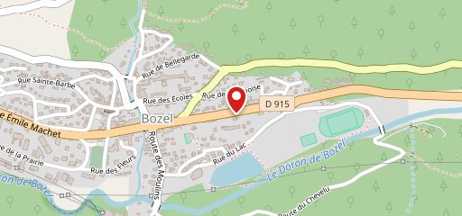 La Grignette Bozel sur la carte
